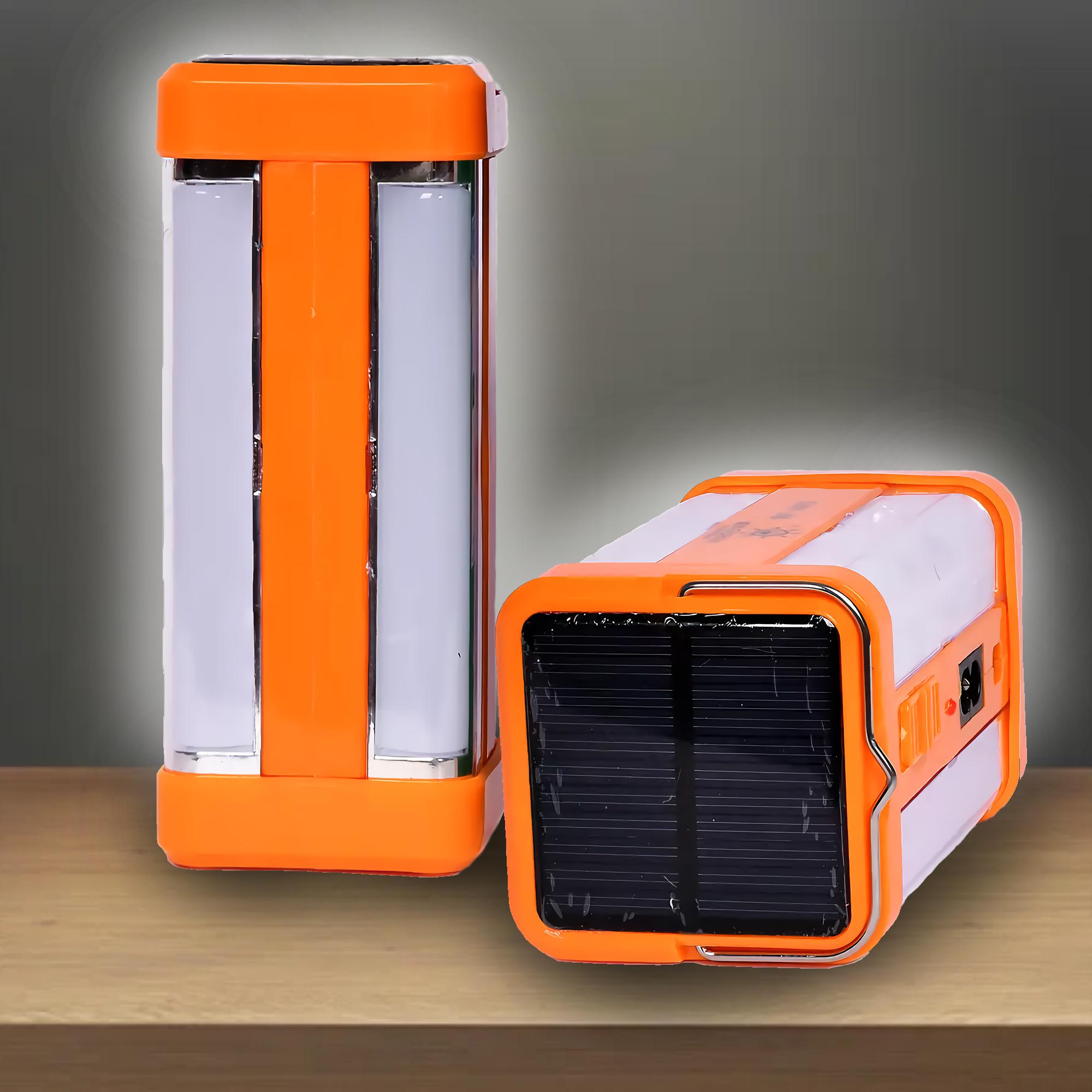 Ліхтар з акумулятором і сонячною батареєю ML-1664 21 см Помаранчевий - фото 2 Ліхтар з акумулятором і сонячною батареєю ML-1664 21 см Помаранчевий - фото 2
