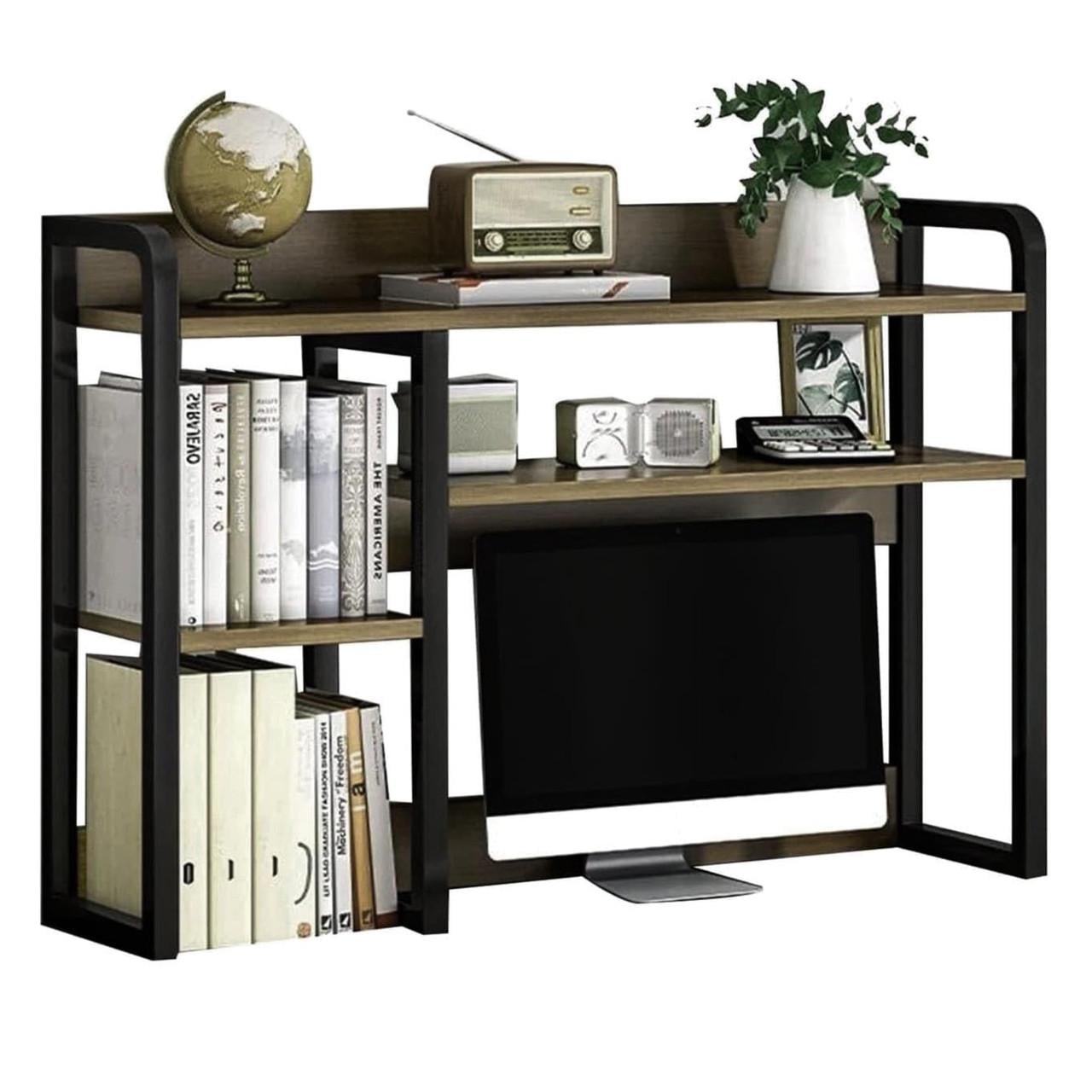 Полка-надстройка настольная из дерева Бинтер венге-палисандр (АКД-00071202)