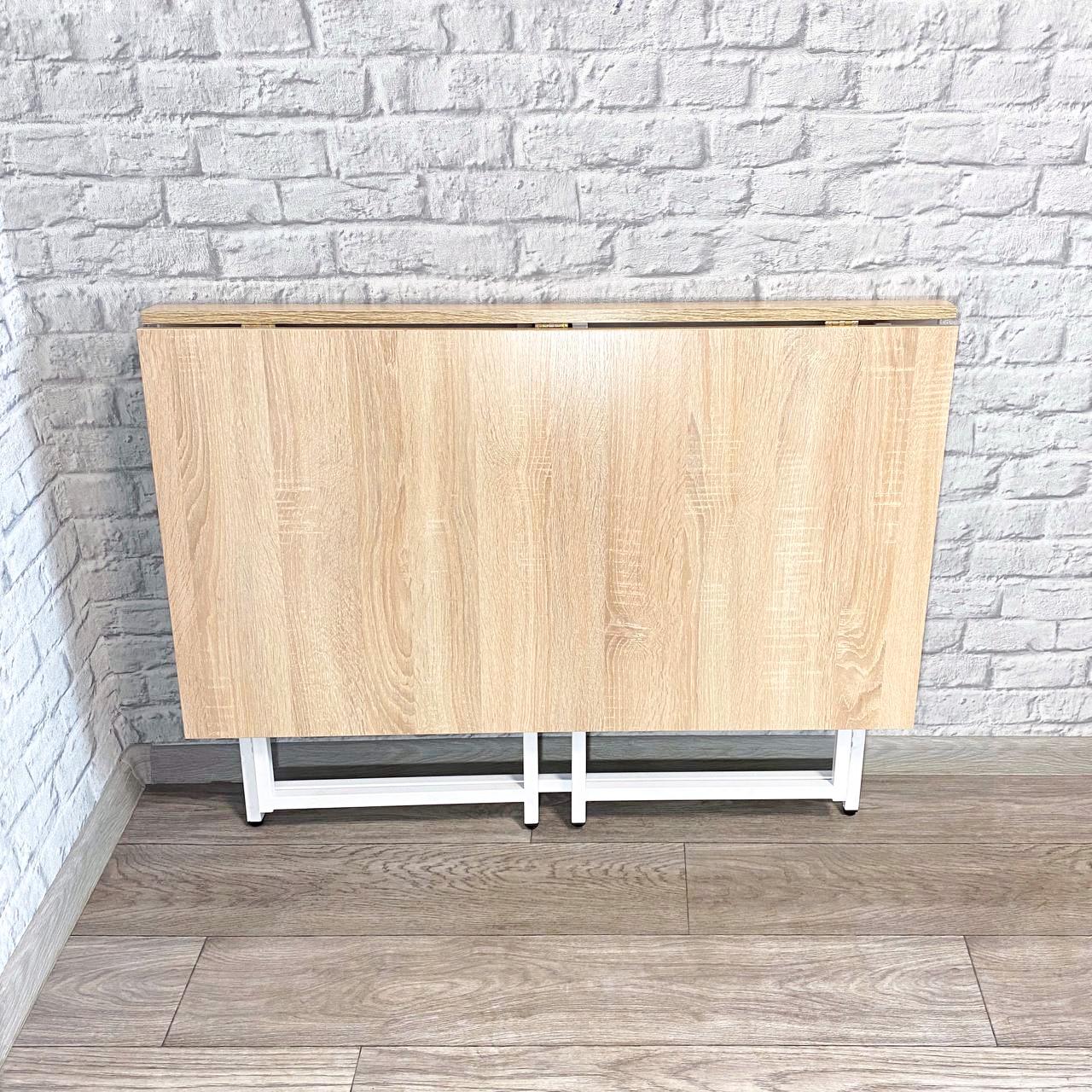 Стол письменный раскладной Krei Компакт 1000х600х750 мм Дуб сонома/Белый (ГТ0002.755.03) - фото 3