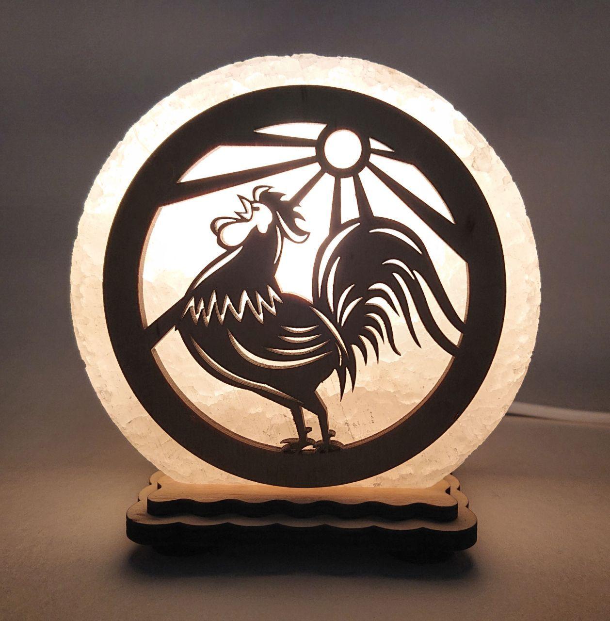 Соляной светильник Петух (KM-00011-y)