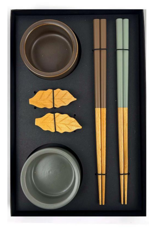 Набор посуды для суши и ролов китайский/японский стиль на 2 персоны 6 предметов