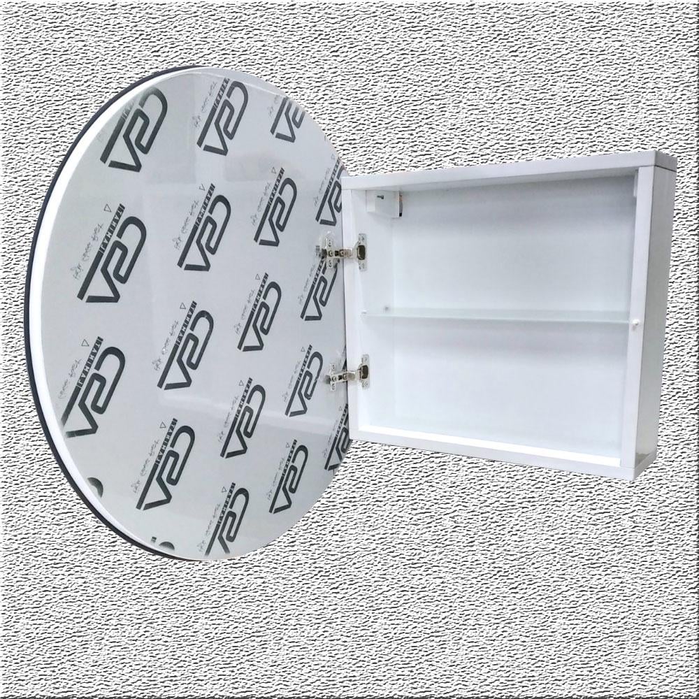 Дзеркальна шафа для ванної кімнати The MIX Plastic У-5.1 з led підсвічуванням (2386) - фото 11