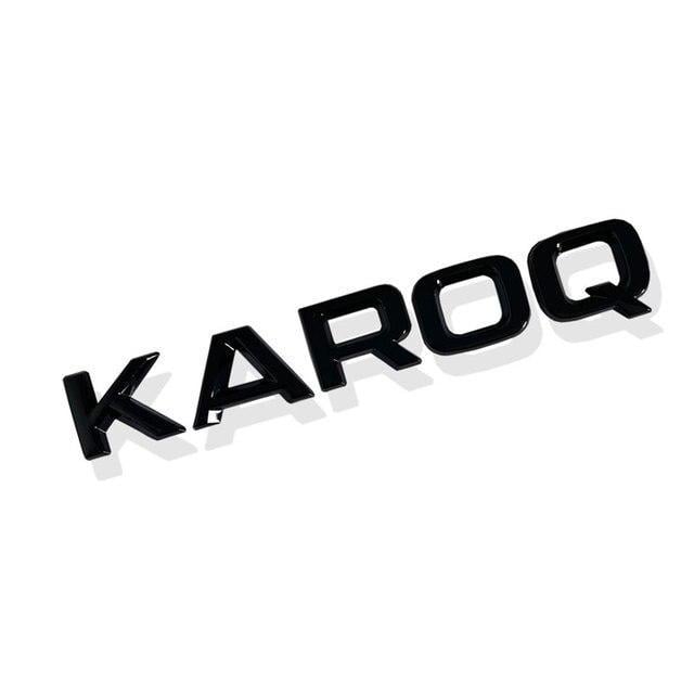 Эмблема надпись Karoq на багажник Черный Skoda (1704355594)