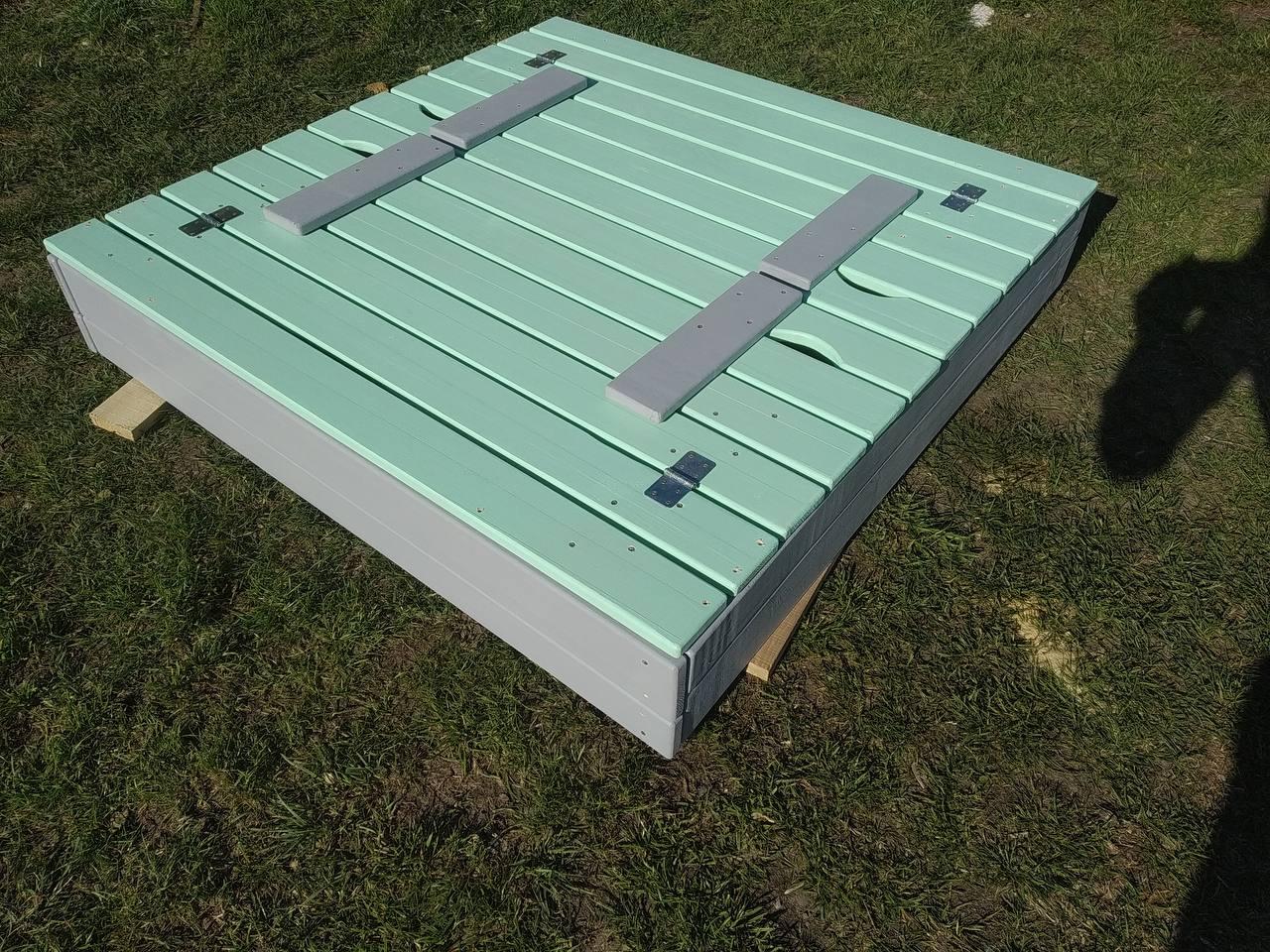 Песочница-трансформер с крышкой 1х1 м (27358128) - фото 4 Песочница-трансформер с крышкой 1х1 м (27358128) - фото 4