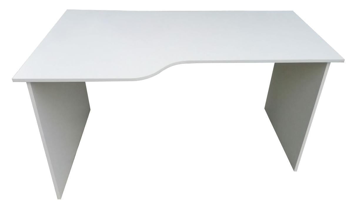 Стол угловой МАКСИ-МЕбель Юрист Белый гладкий (11970)