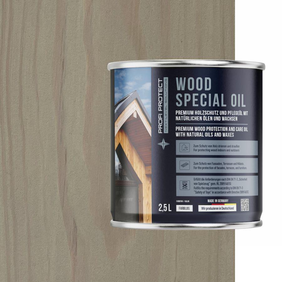 Лазурь на основе пчелиного воска и льняного масла ProfiProtect Wood Special Oil 2,5 л Soda (22559326) - фото 1