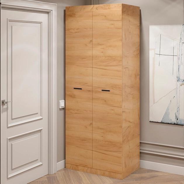 Шафа Еверест Соната-800 2-х дверна 800х500х2050 мм Крафт золотий (ЕВ20396) - фото 5 Шафа Еверест Соната-800 2-х дверна 800х500х2050 мм Крафт золотий (ЕВ20396) - фото 5