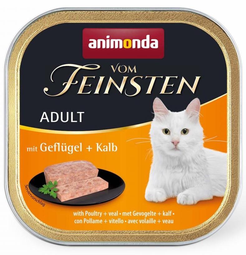 Корм влажный для кошек Animonda Vom Feinsten with Poultry/Veal с птицей и телятиной 100 г (1830807812)
