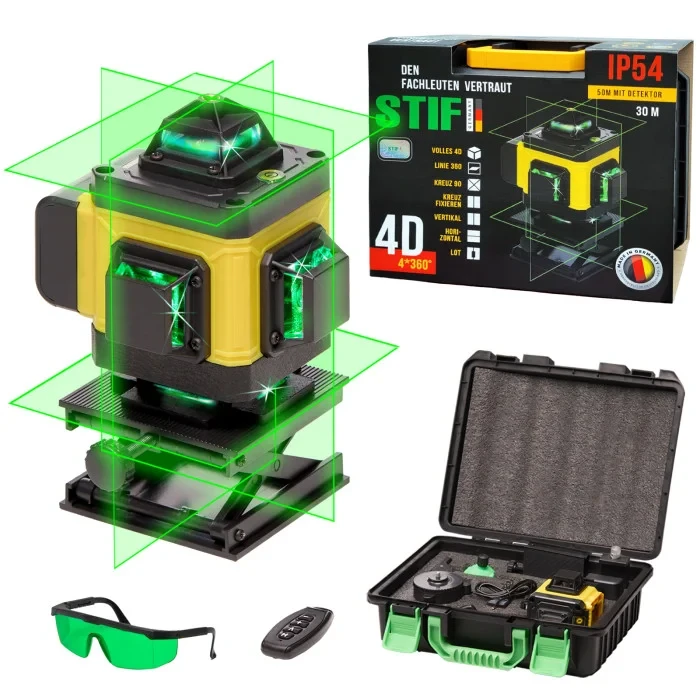 Лазерний нівелір Stif Germany BL-16 4D мікроліфт - фото 4 Лазерний нівелір Stif Germany BL-16 4D мікроліфт - фото 4