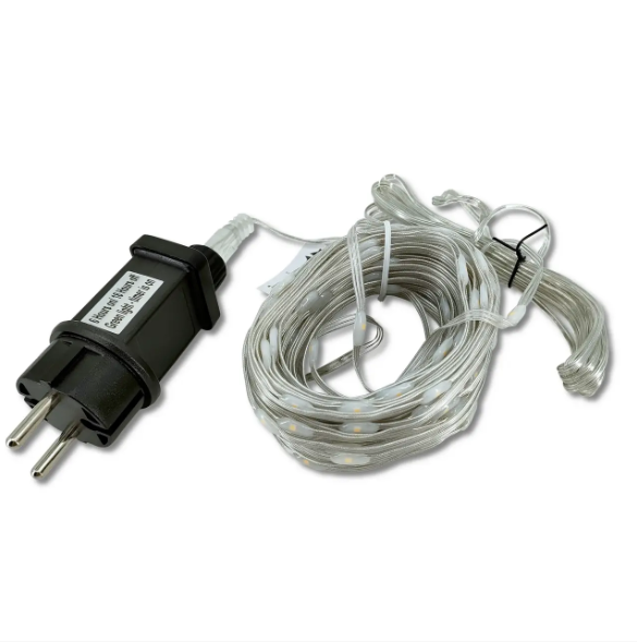 Гирлянда уличная светодиодная Большие капли росы 300Led 30 м Холодный белый (18200)