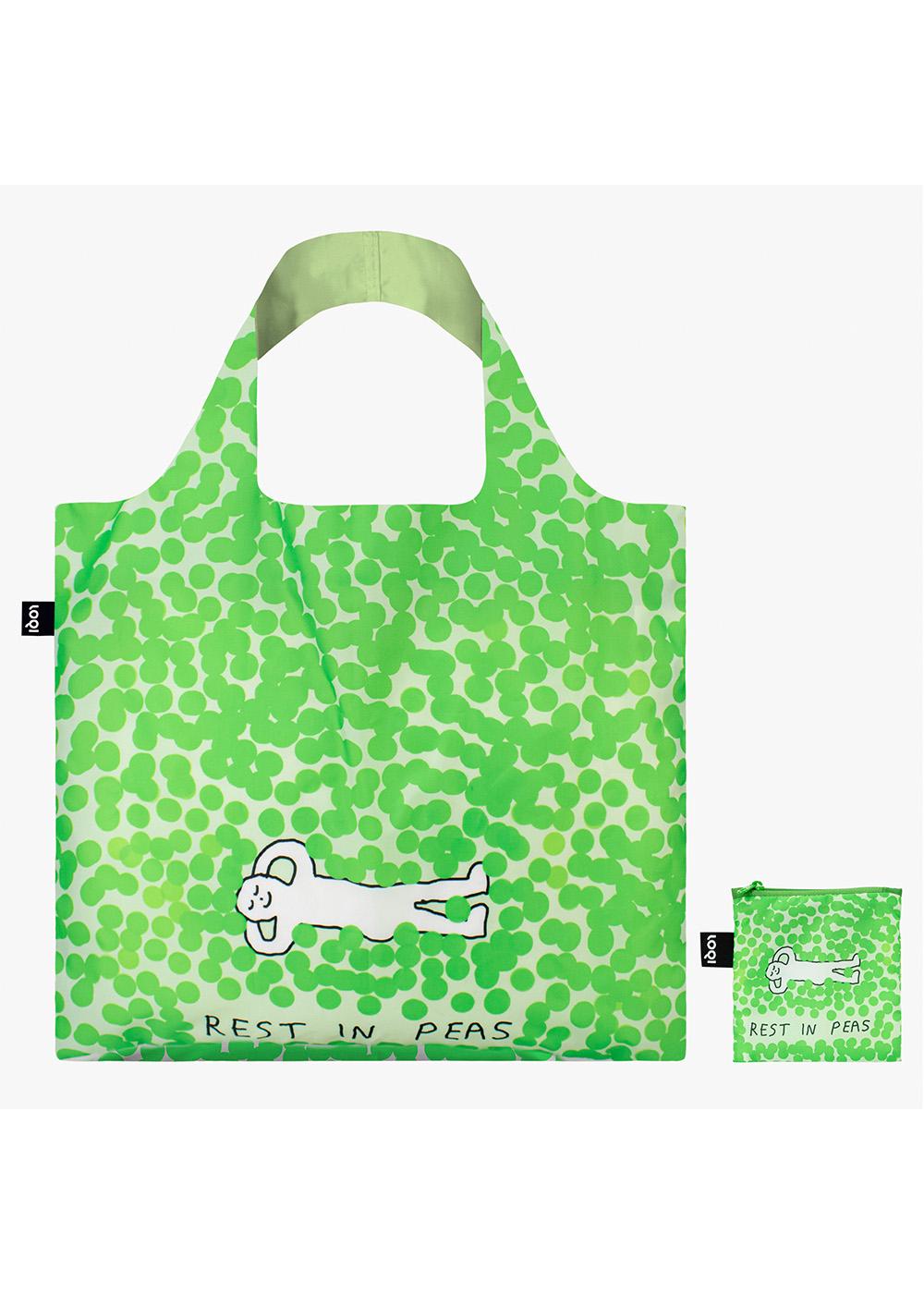 Сумка-шоппер Loqi CONSTANT BAGEL THERAPY Rest in Peas (CB.RP)