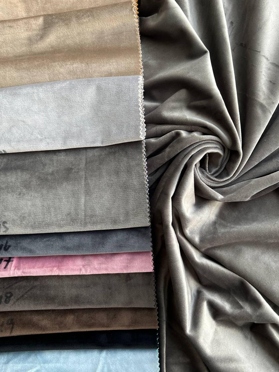 Штора бархатная на тесьме 6 см 150x250 см Серо-коричневый (SB-01-15-Т43) - фото 5 Штора бархатная на тесьме 6 см 150x250 см Серо-коричневый (SB-01-15-Т43) - фото 5