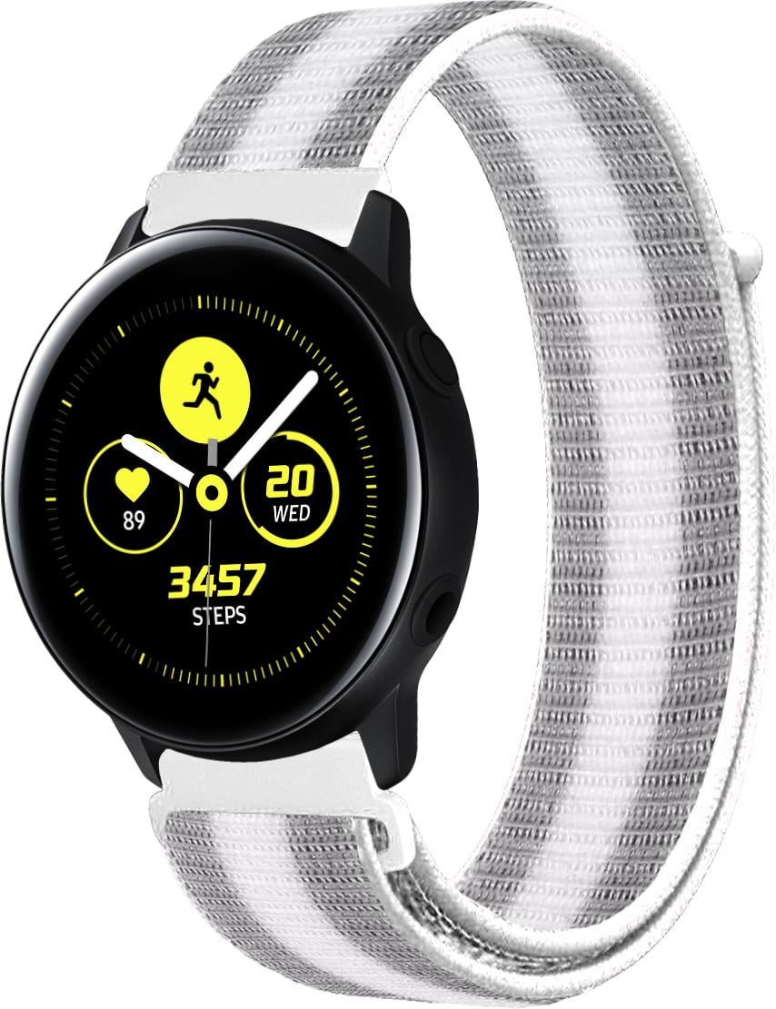 Ремешок нейлоновый Sport Loop для Galaxy Watch Active Silver/White (22394-58)