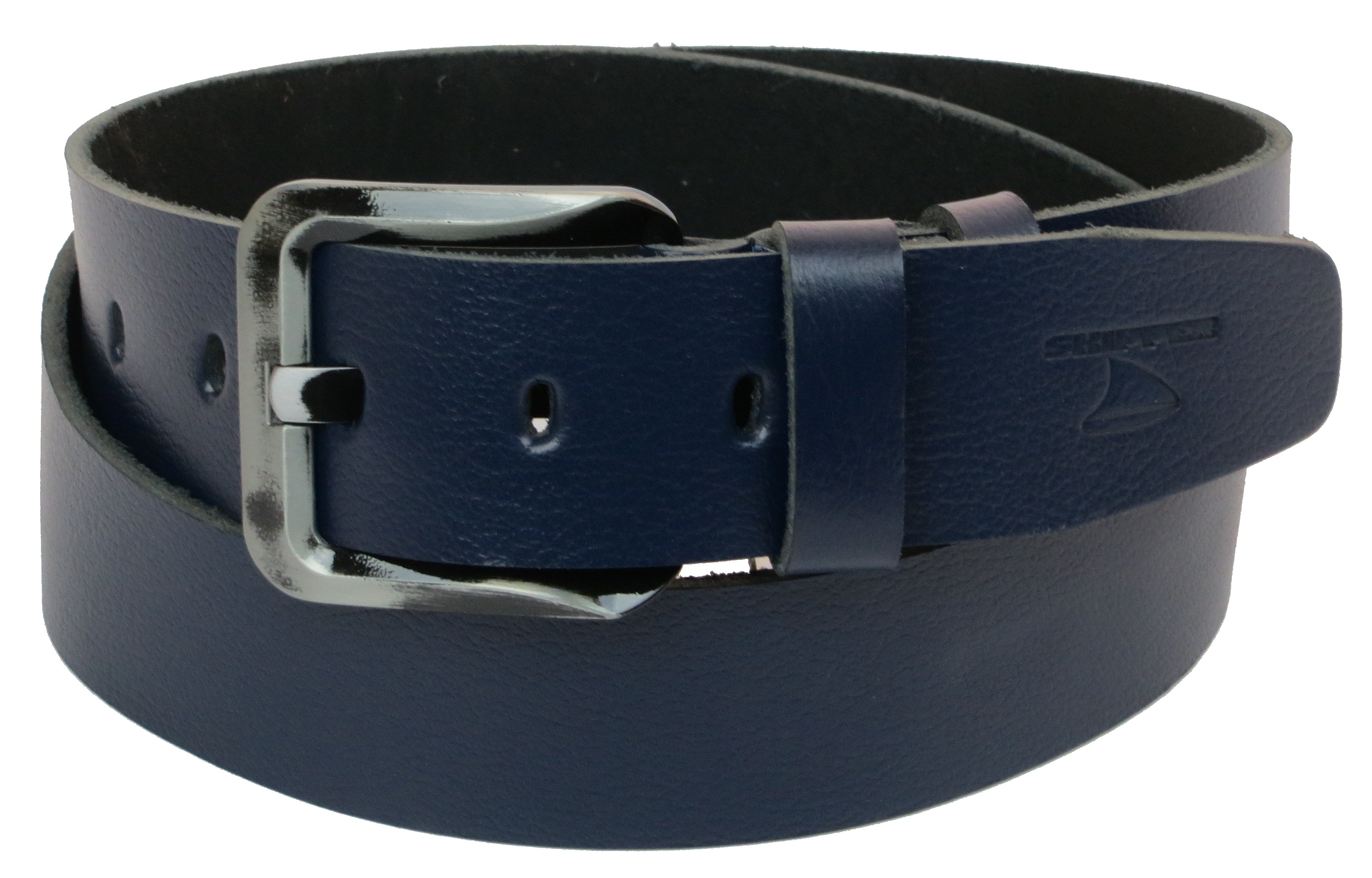 Ремень мужской Skipper кожаный Синий (1170-45)