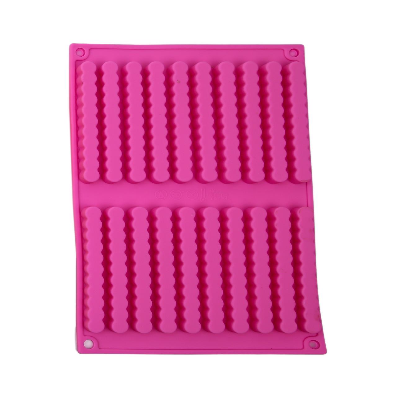 Форма силиконовая для выпечки Палочки 26,5х17 см Розовый (2358452584) - фото 1 Форма силиконовая для выпечки Палочки 26,5х17 см Розовый (2358452584) - фото 1