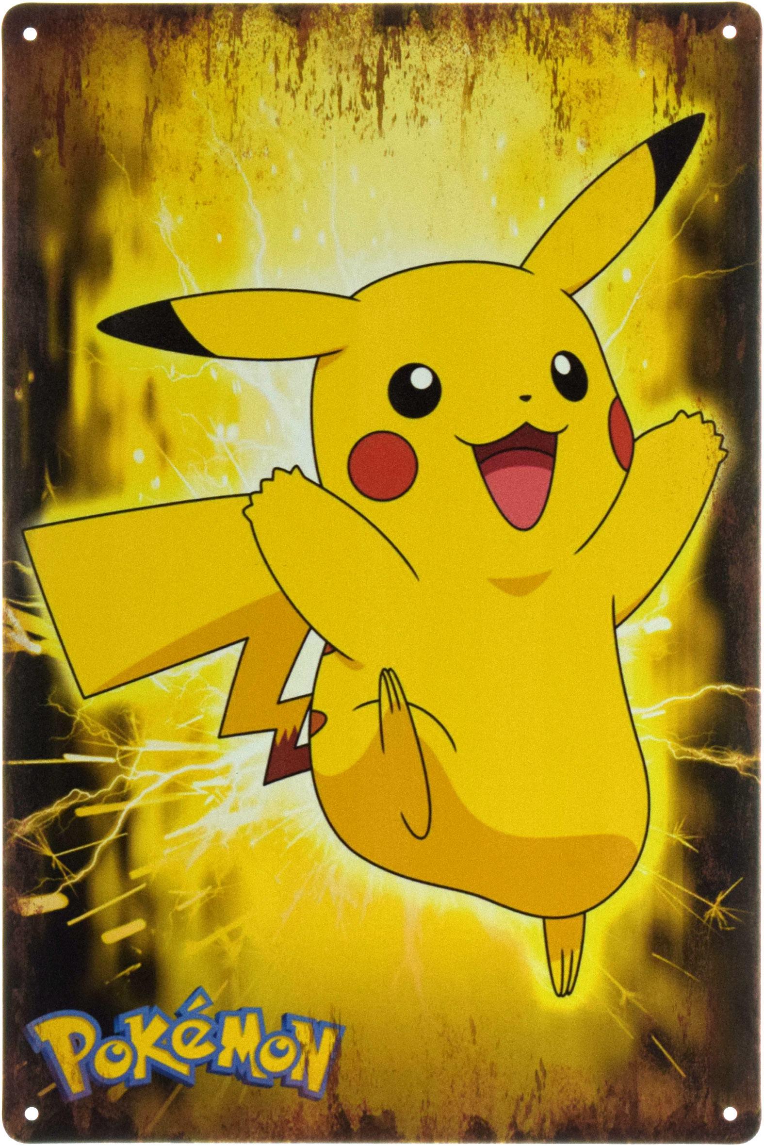 Табличка металева "Pokemon Pikachu" 20x30 см (ms-103675)