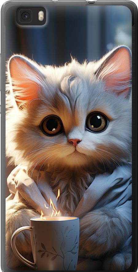Чехол на Huawei Ascend P8 Lite White cat (5646u-126-42517)