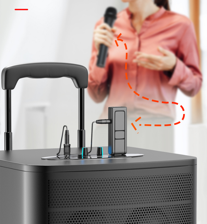 Караоке система беспроводная V16U-2 на два микрофона (1858991233) - фото 4