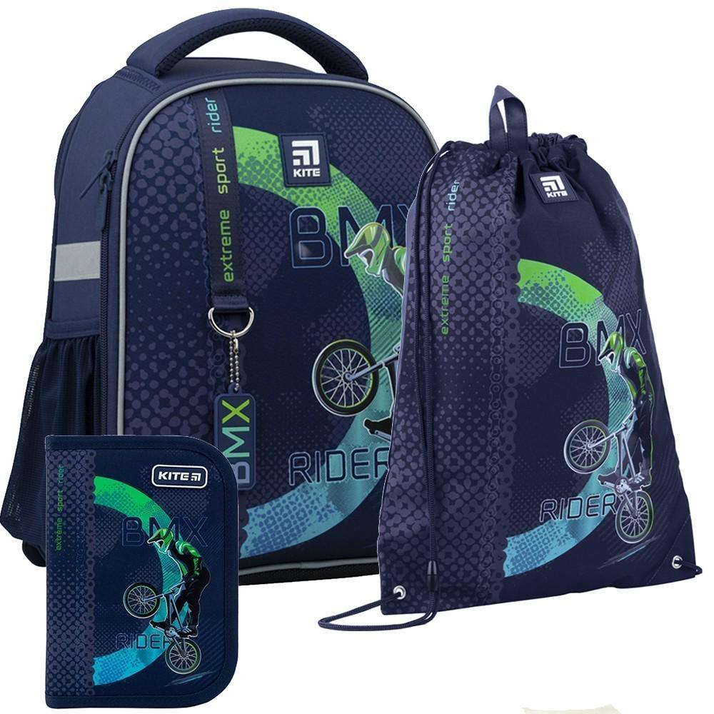 Школьный набор KITE Education BMX рюкзак/пенал/сумка для обуви (SET_K22-555S-10)