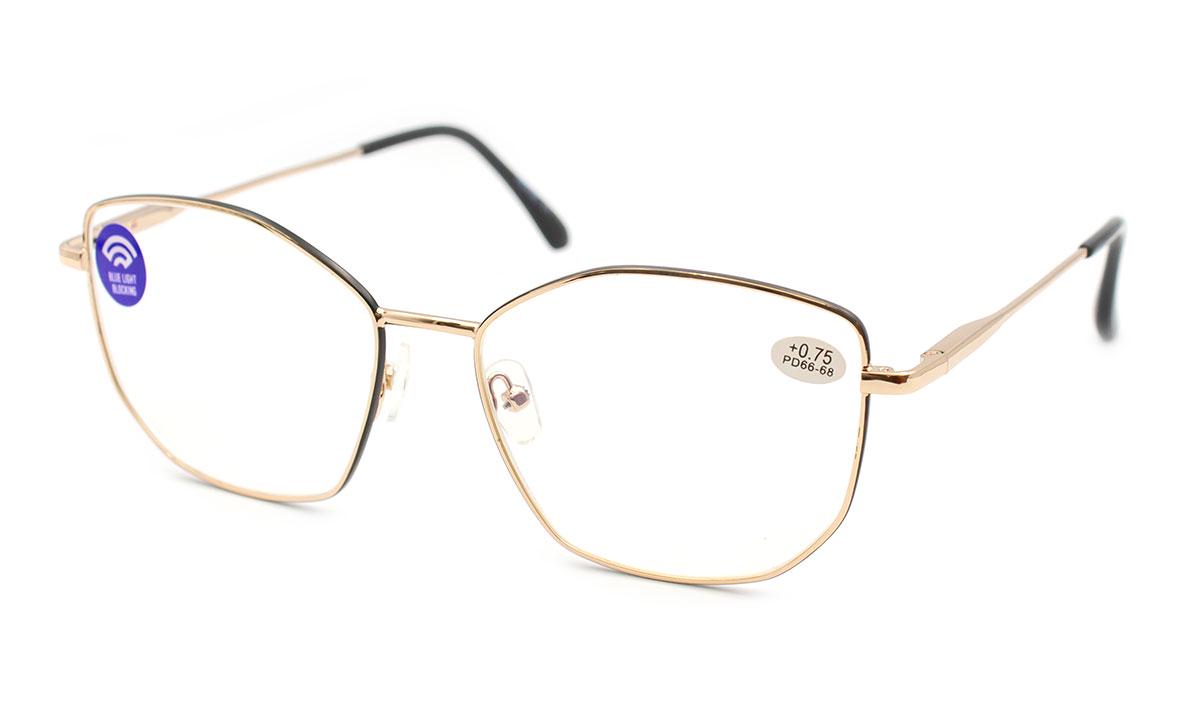 Окуляри для зору жіночі Verse 323105-C2 Blue blocker в металевій оправі +1.00 (179571320)