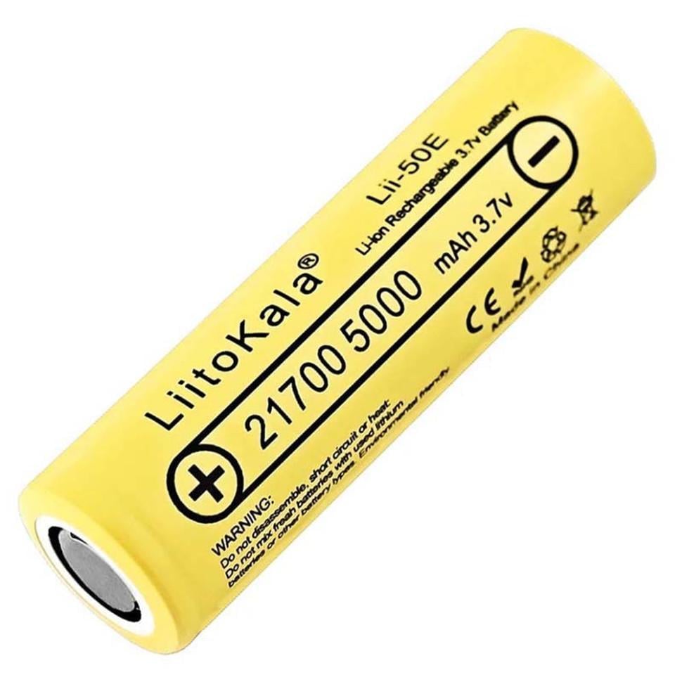 Акумулятор LiitoKala Lii-50E 21700 5000 mah battery