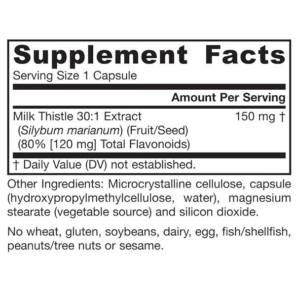 Розторопша Jarrow Formulas Milk Thistle 150 мг 100 Caps - фото 2 Розторопша Jarrow Formulas Milk Thistle 150 мг 100 Caps - фото 2