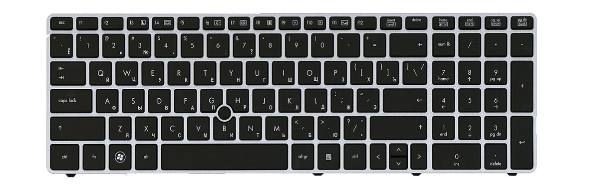 Клавиатура для ноутбука HP Probook 8560P матовая (641179-251)