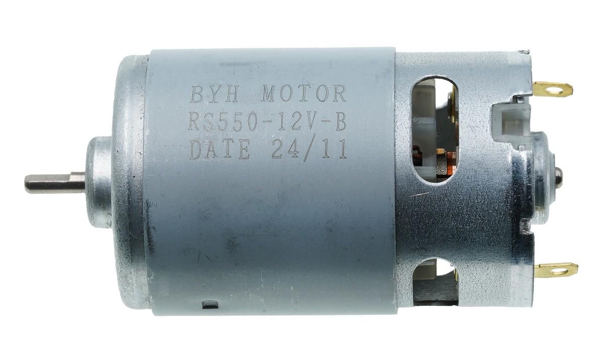 Двигун шуруповерта 12В D 37 мм L75мм вал D 3,2 мм шліц (шур156)