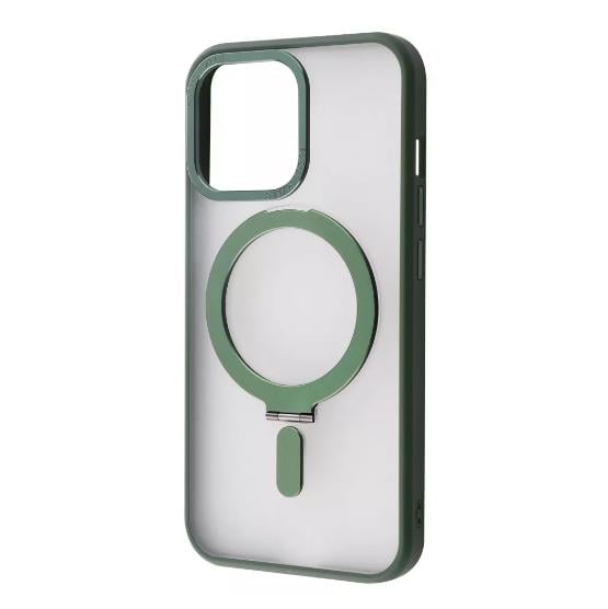 Чехол-накладка для телефона WAVE Premium Attraction Case with Magnetic Ring - iPhone 14 Pro Max green (446210015)