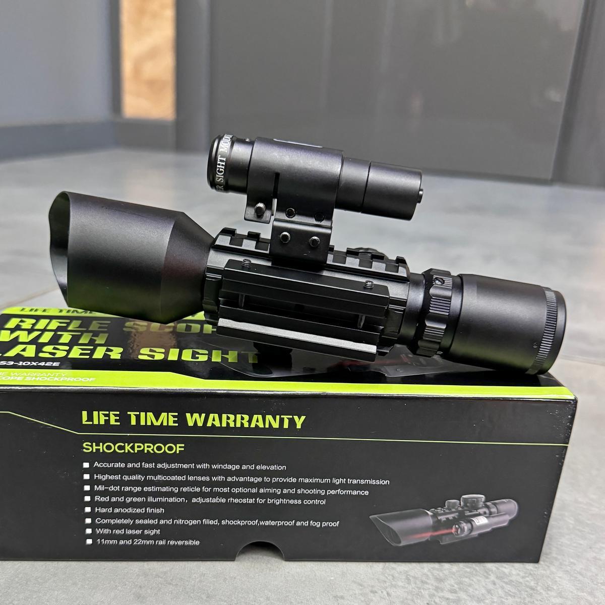 Прицел оптический SPINA OPTICS M9 LS3-10x42E с ЛЦУ 3-10x42 красный лазер (245569) - фото 8 Прицел оптический SPINA OPTICS M9 LS3-10x42E с ЛЦУ 3-10x42 красный лазер (245569) - фото 8