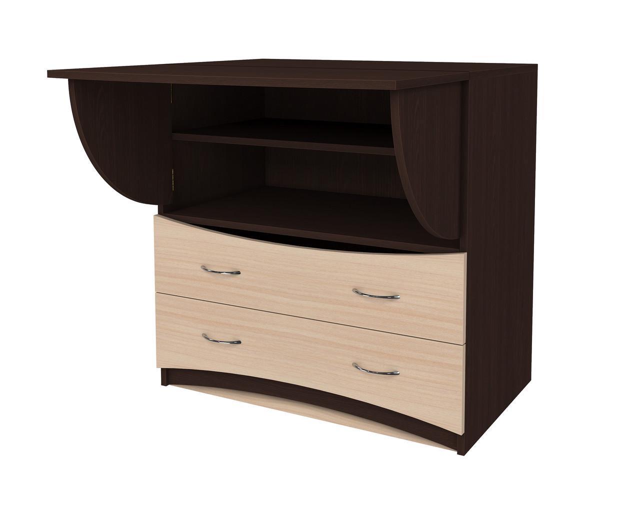 Комод МАКСИ-МЕбель Байт Орех лесной/Дуб молочный (10833) - фото 3 Комод МАКСИ-МЕбель Байт Орех лесной/Дуб молочный (10833) - фото 3