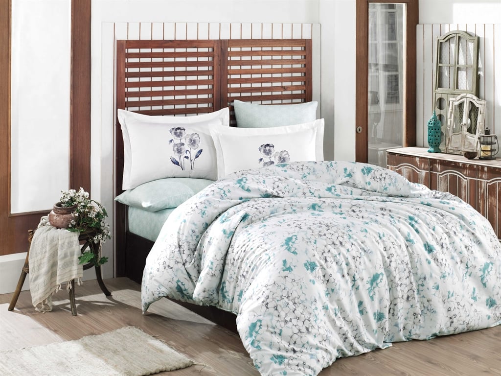 Комплект постельного белья Hobby Exclusive Sateen Jimena 200х220 см Мятный