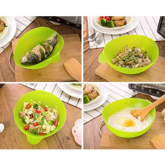 Миска-форма силиконовая для выпечки 7708, зеленая - фото 5 Миска-форма силиконовая для выпечки 7708, зеленая - фото 5