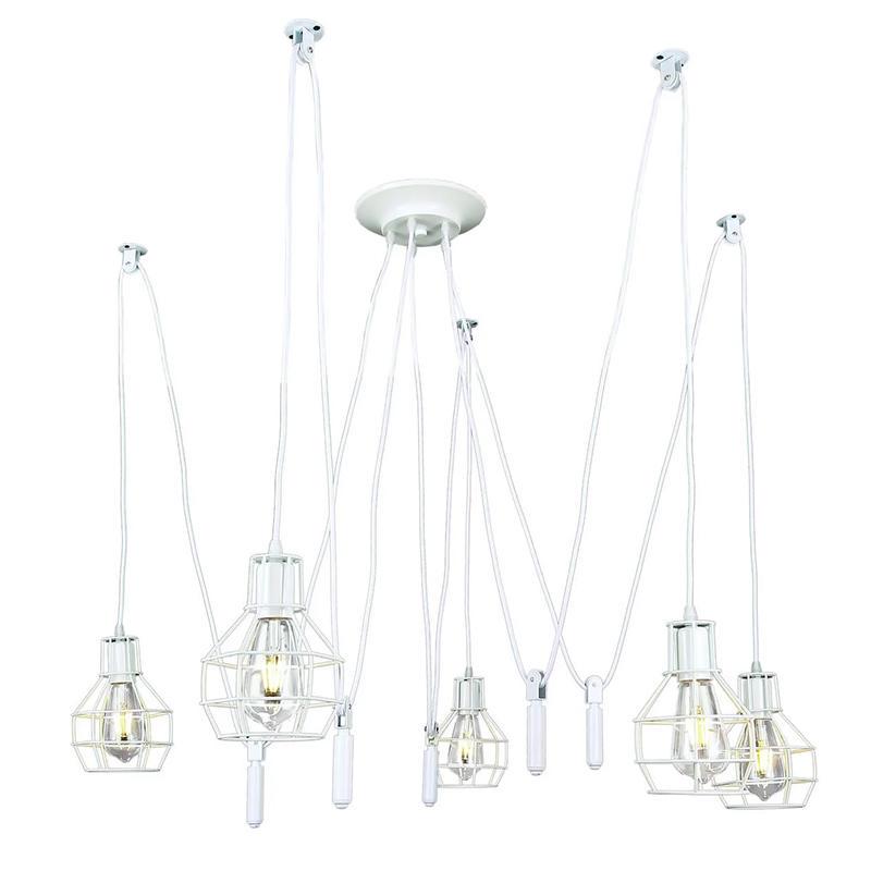 Люстра подвесная паук Light House LS-13978/5 Белый