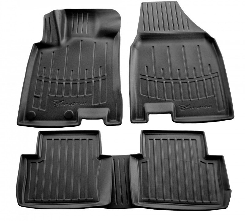 Автоковрики 3D Stingray Nissan Qashqai +2 J10/JJ10 2007- 5 шт. Черный (1897251348)