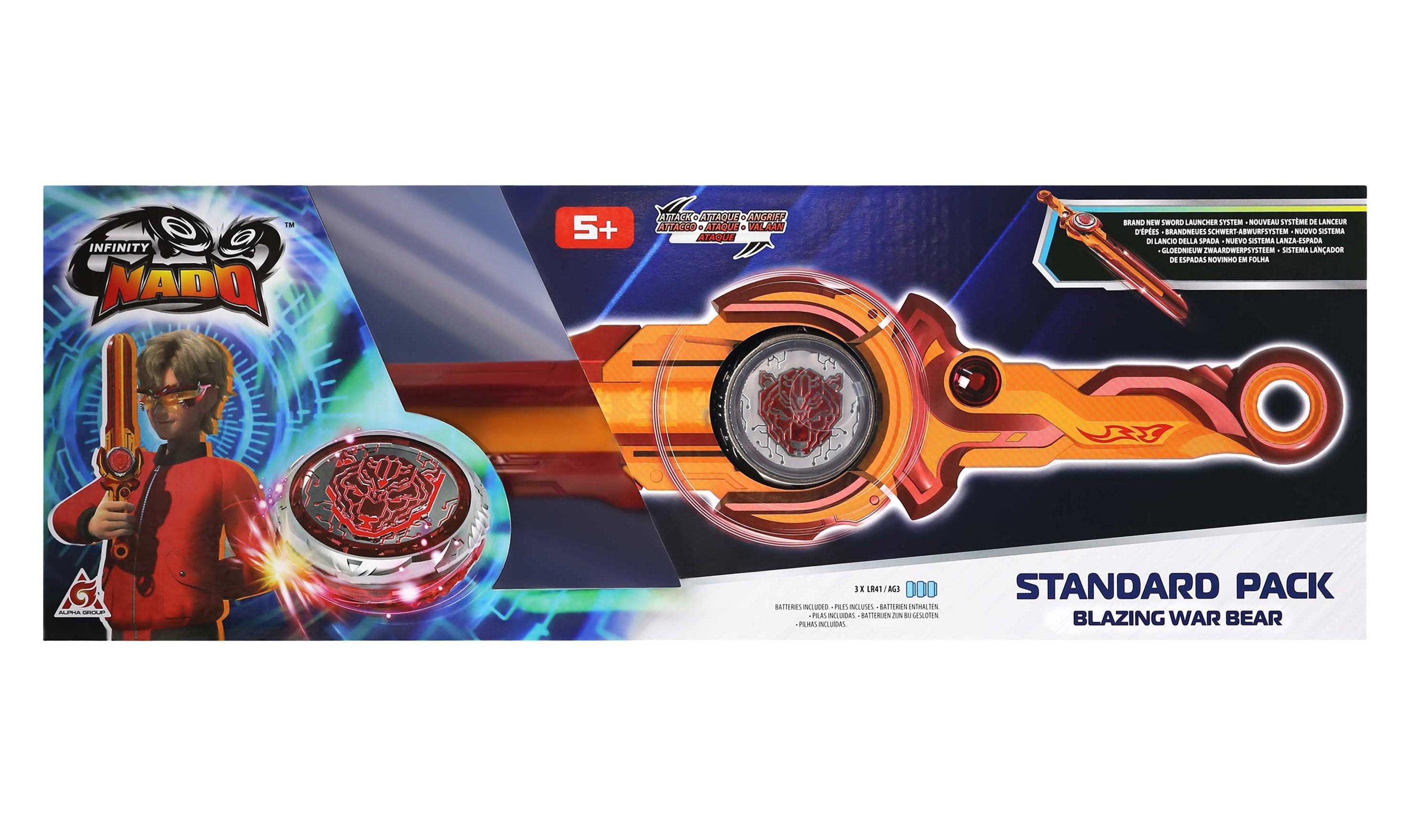 Дзиґа Infinity Nado VI Standard Pack Палаючий Бойовий Ведмідь з LED підсвічуванням (EU654122) - фото 6 Дзиґа Infinity Nado VI Standard Pack Палаючий Бойовий Ведмідь з LED підсвічуванням (EU654122) - фото 6