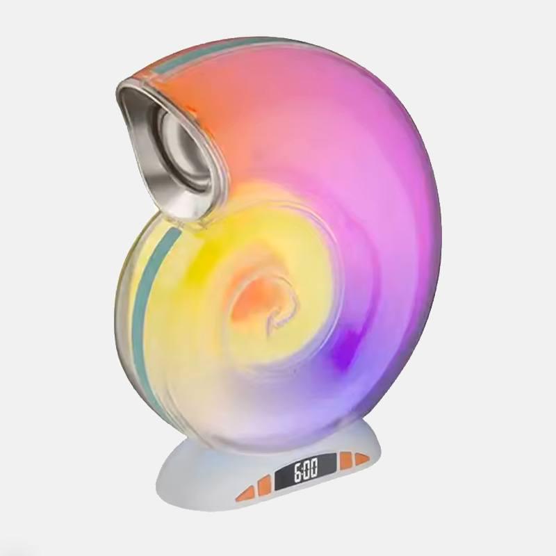 Лампа настільна з RGB-підсвіткою і Bluetooth-колонкою з годинником Little Sea Shell L39 - фото 3