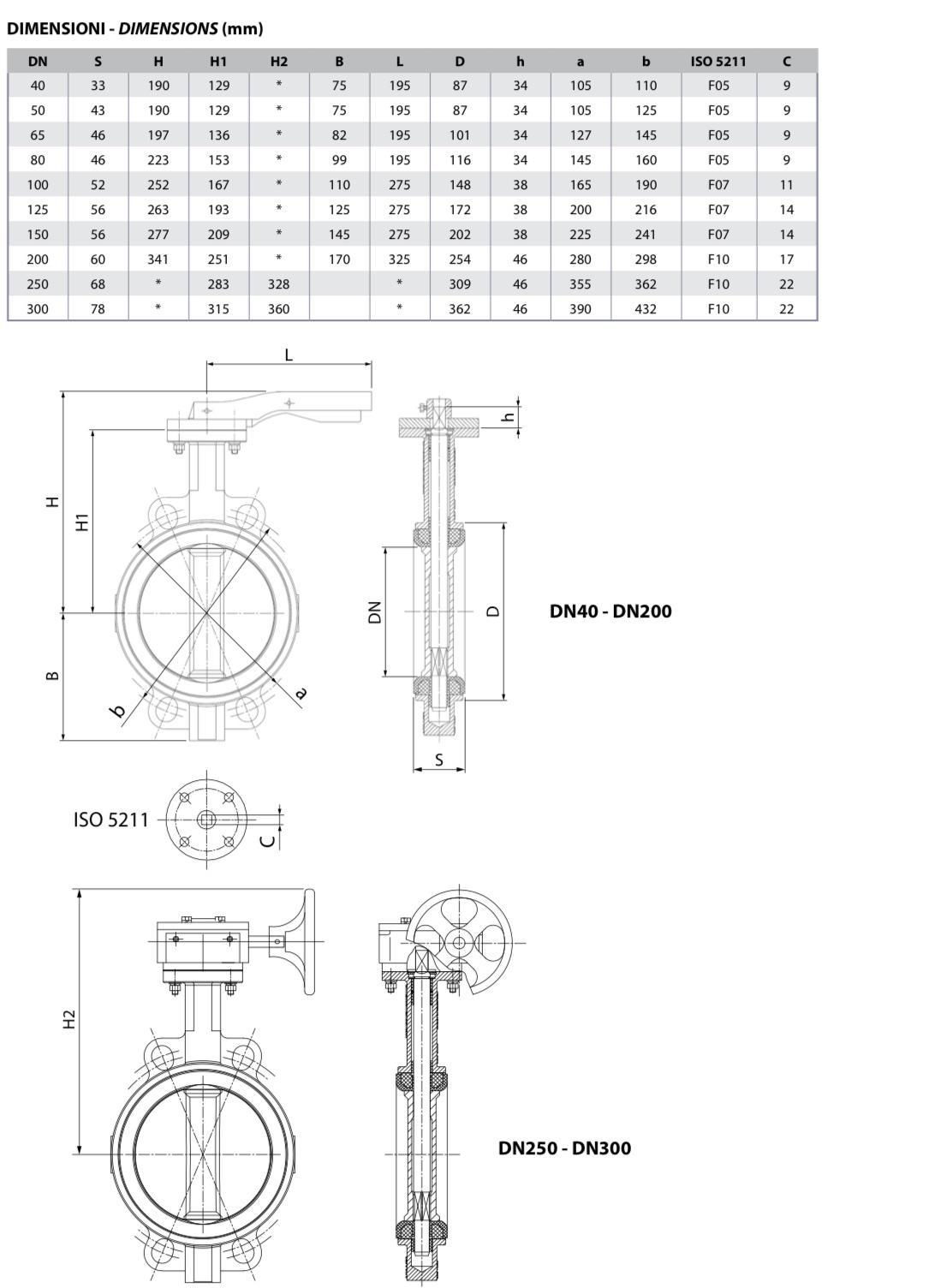 Засувка типу Батерфляй IVR DN100 4'' PN16 міжфланцева - фото 2 Засувка типу Батерфляй IVR DN100 4'' PN16 міжфланцева - фото 2