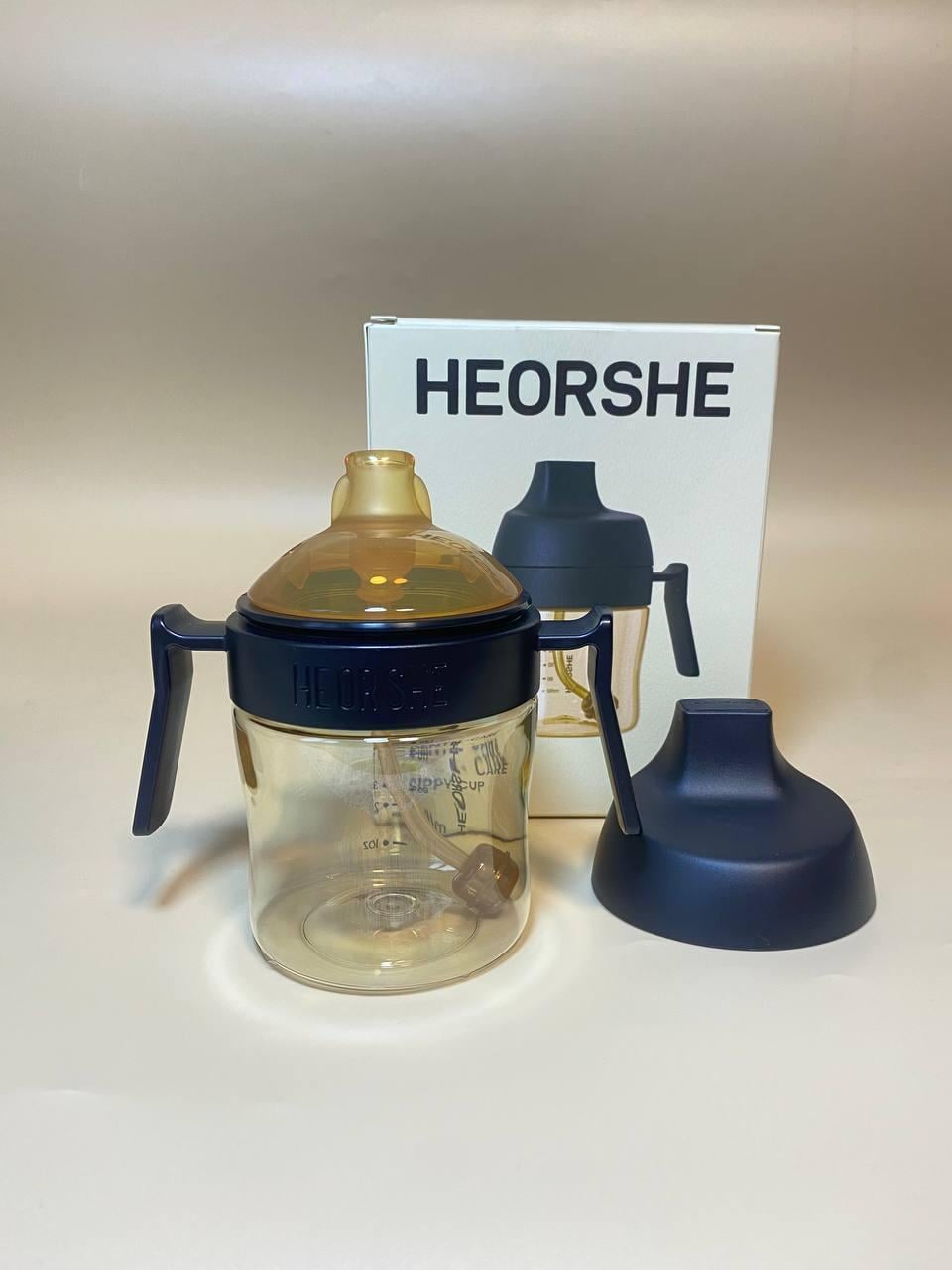 Поїльник дитячий HEORSHE 210 мл Чорний