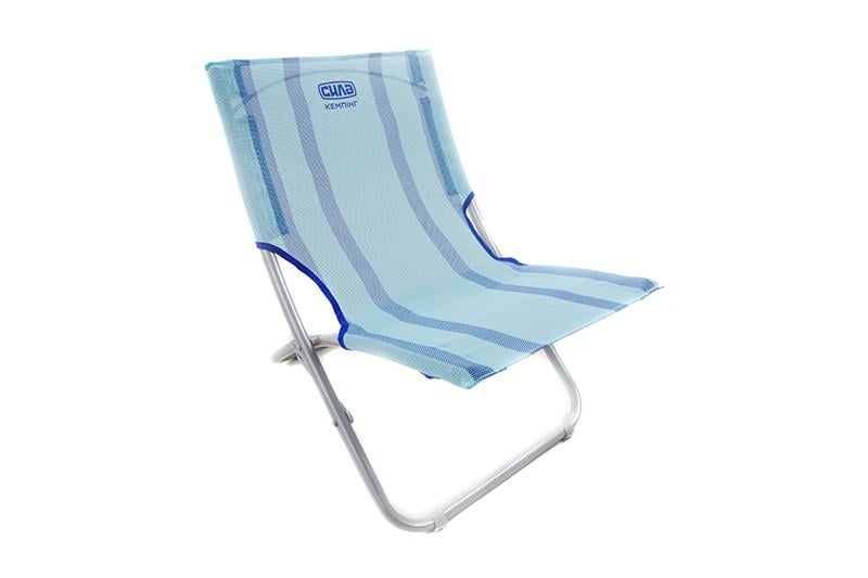 Кресло раскладное пляжное СИЛА 41х32х61 см профиль 22 мм (960757)