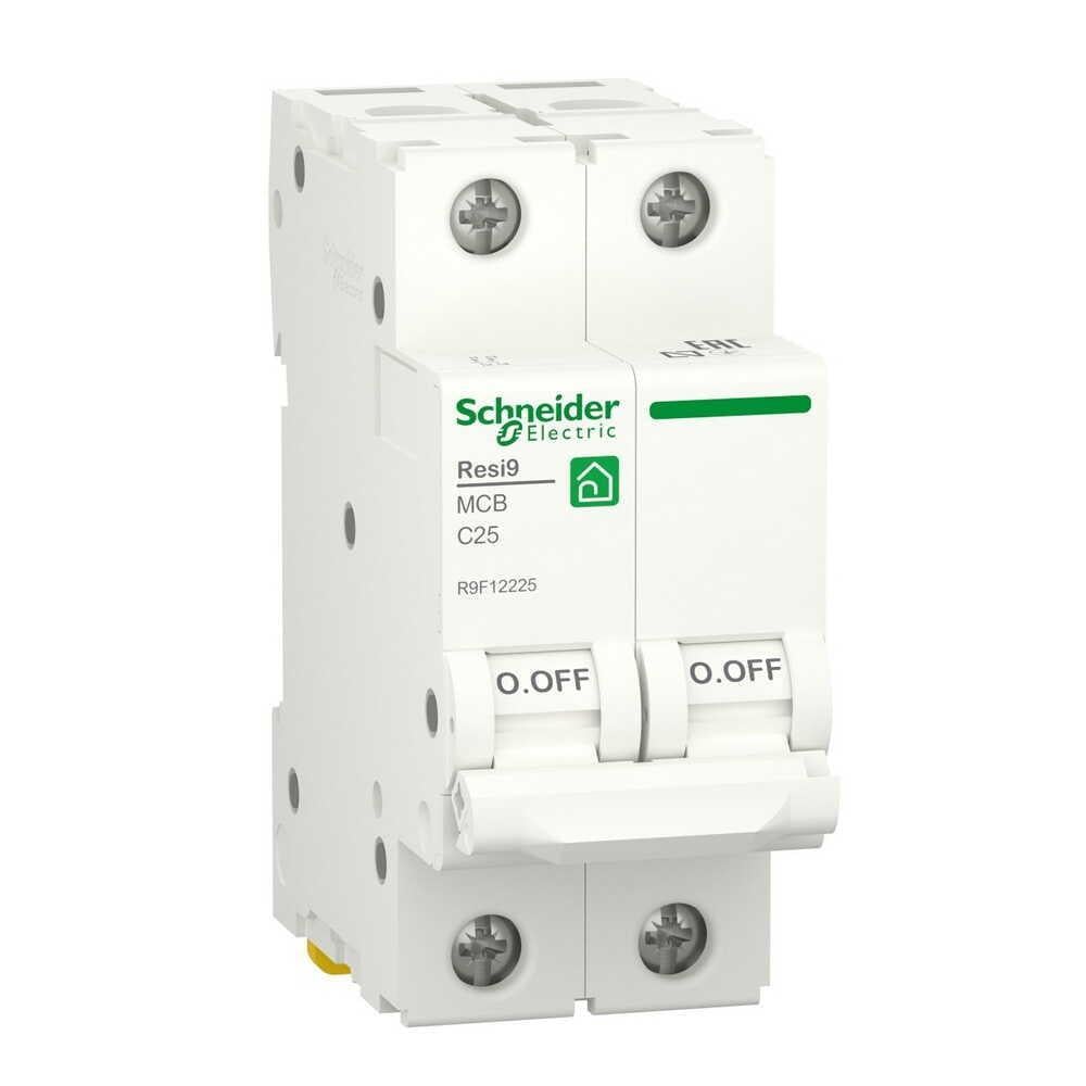 Автоматический выключатель Schneider Electric 6 кА C 2P 25 А Resi9 (R9F12225)