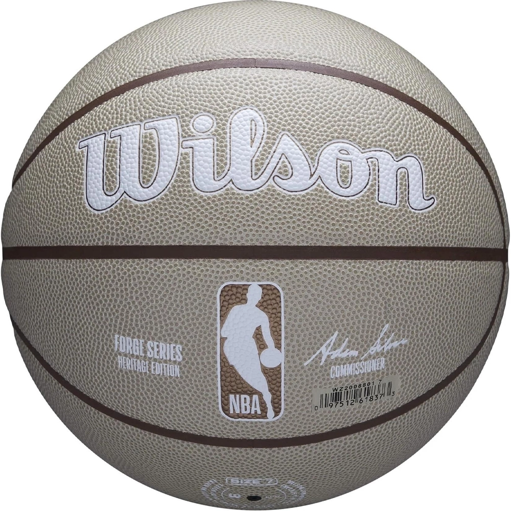 Баскетбольний м'яч Wilson NBA FORGE PLUS HERITAGE BSKT Tan size 7 (WZ2008801XB7) - фото 3 Баскетбольний м'яч Wilson NBA FORGE PLUS HERITAGE BSKT Tan size 7 (WZ2008801XB7) - фото 3