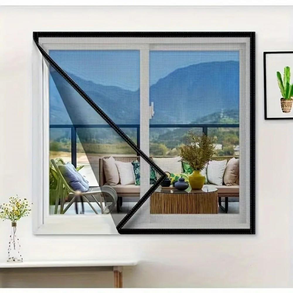 Антимоскитная сетка на липучке для окон 130х150 см Черный (25427903) - фото 2 Антимоскитная сетка на липучке для окон 130х150 см Черный (25427903) - фото 2
