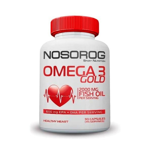 Омега для спорта Nosorog Nutrition Omega 3 Gold 1000 mg 90 Caps