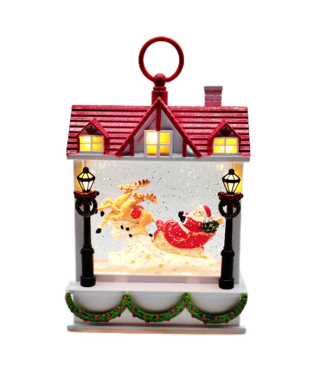 Ліхтар музичний новорічний від батарейок та USB 25 см (26140953)