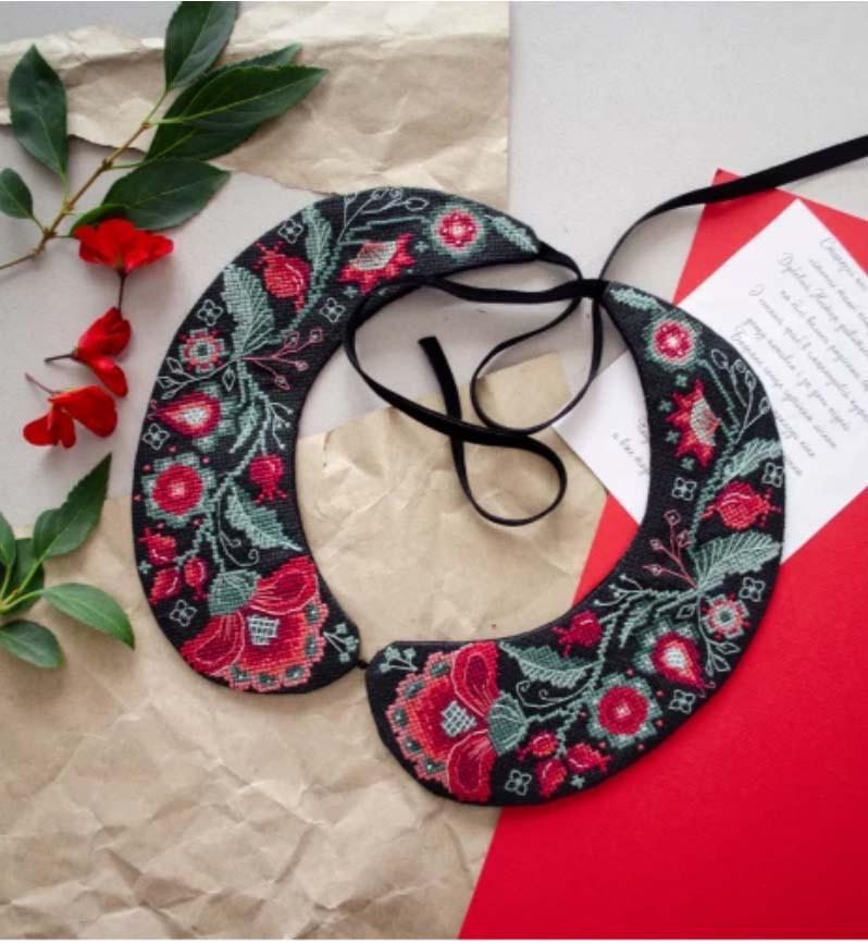 Набор для вышивания крестиком Абрис Арт Воротник "Этно-мотив"(AHC-001)