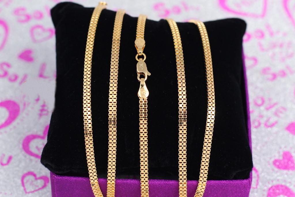 Цепь Xuping Jewelry двойная веницианка 50 см 3,5 мм Золотистый (1406106437)
