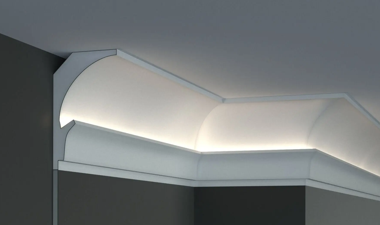 Карниз для LED освещения серия D Tesori KD 202 1150 мм (2328218756) Карниз для LED освещения серия D Tesori KD 202 1150 мм (2328218756)