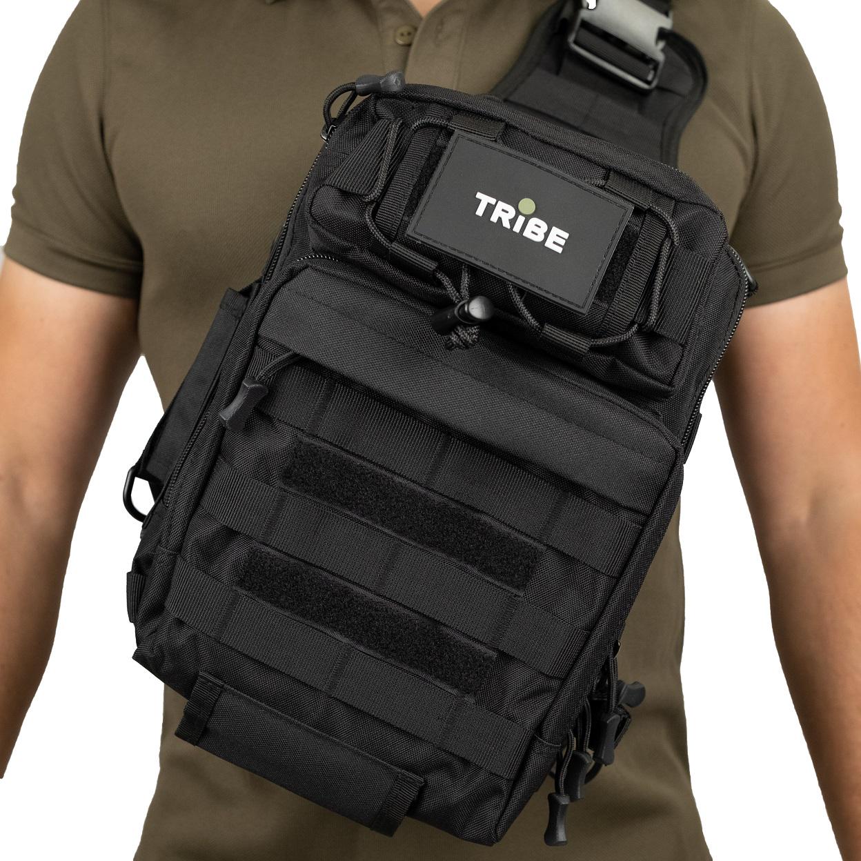 Сумка через плече Tribe Sling Pack 6,5 л Чорний (T-IE-0003-black) - фото 5