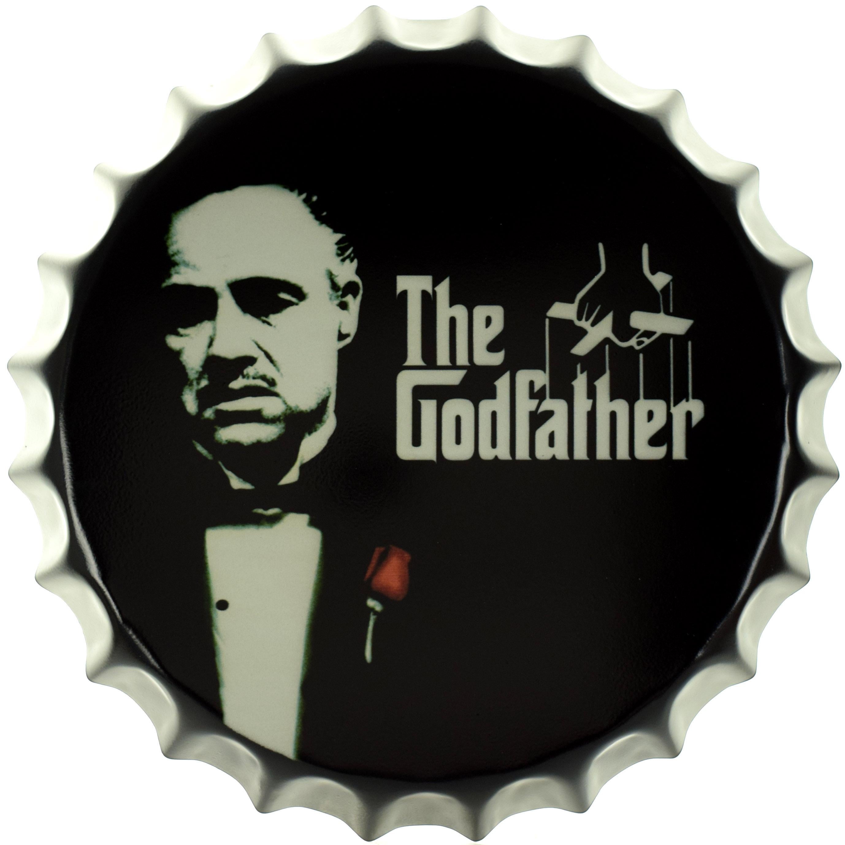 Табличка металлическая Крестный Отец Роза/The Godfather крышка 35 см